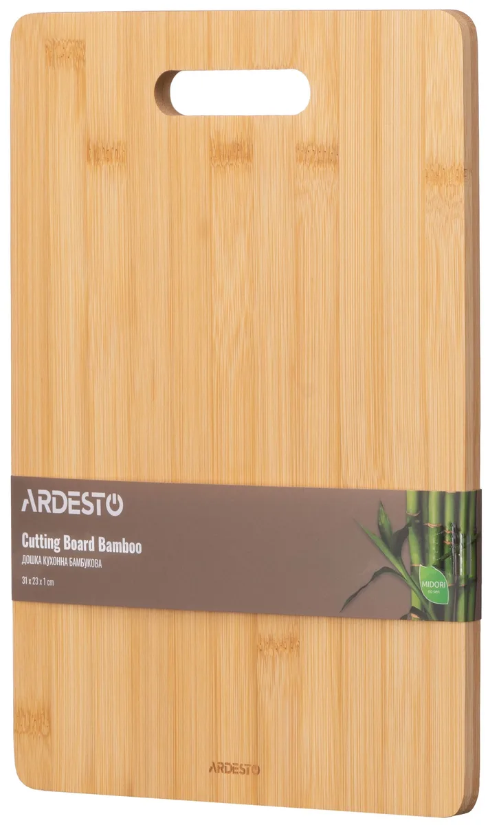 Дошка для нарізки ARDESTO Midori, 31х23х1см, з бамбука.