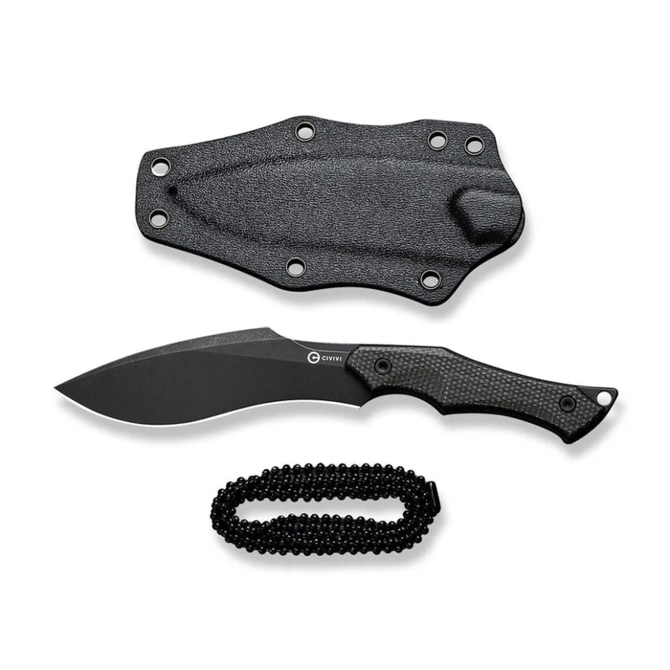Нож фиксированный тактический Civivi Nitro-V 81,3 мм черный Micarta