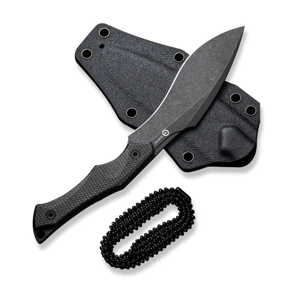 Нож фиксированный тактический Civivi Nitro-V 81,3 мм черный Micarta