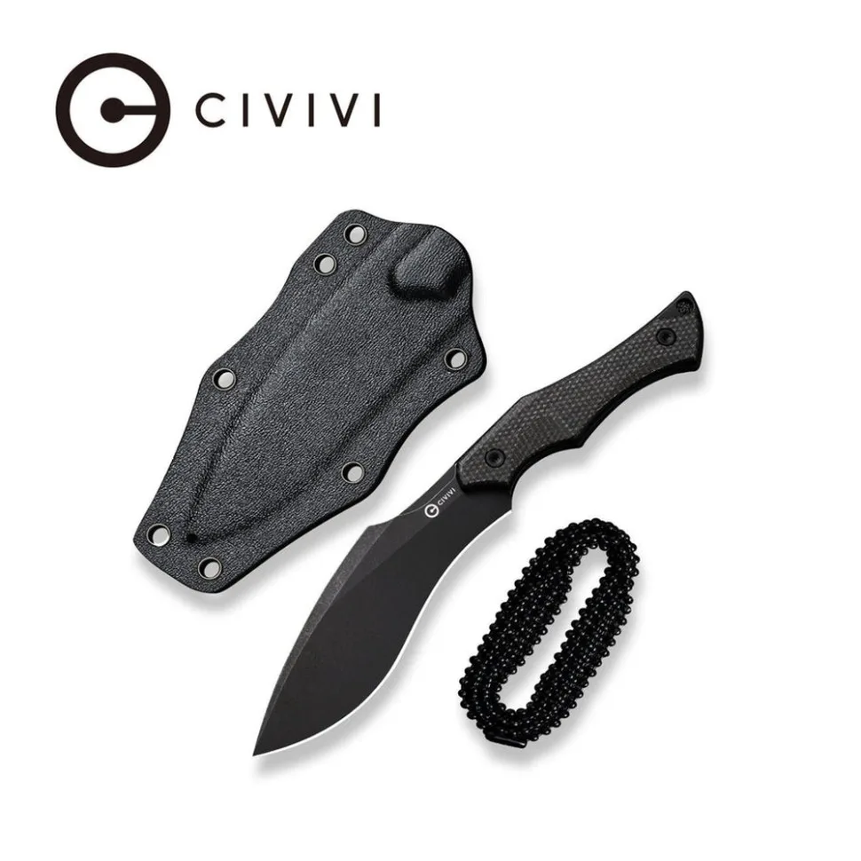 Нож фиксированный тактический Civivi Nitro-V 81,3 мм черный Micarta