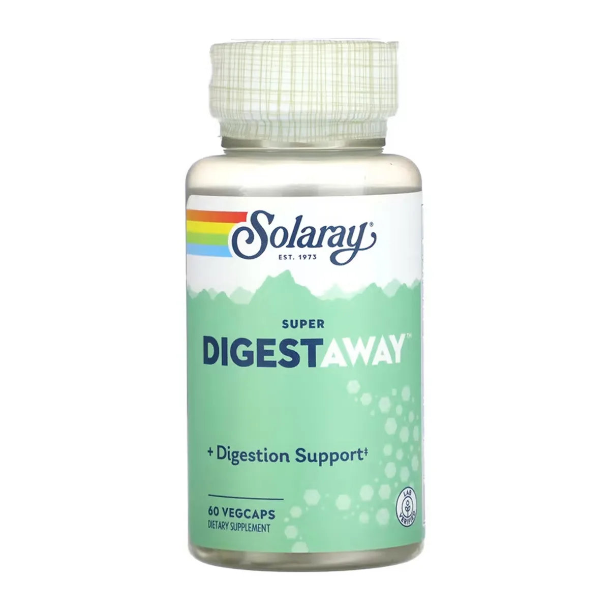Solaray Super Digestaway 60 vcaps Рослинна целюлоза для підтримки травлення