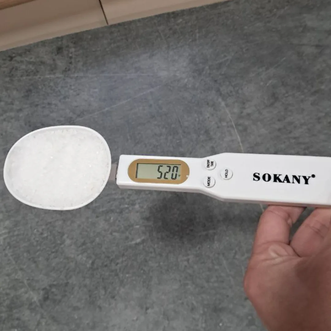 Електронна мірна ложка ваги Sokany пластик 23х5,5х2 см біла