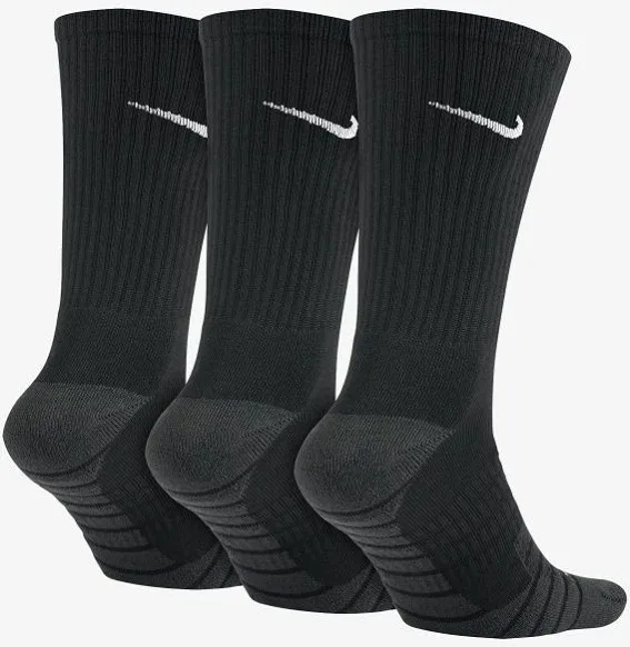 Шкарпетки NIKE поліестер 34-38 чорні 3 пари