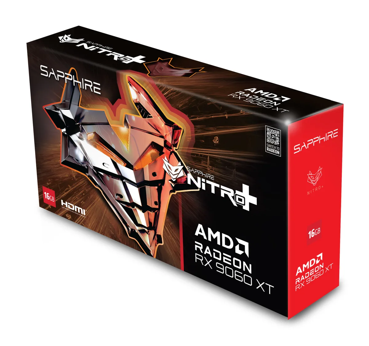 Відеокарта SAPPHIRE Radeon RX 9060 XT 16GB GDDR6 NITRO+ GAMING OC