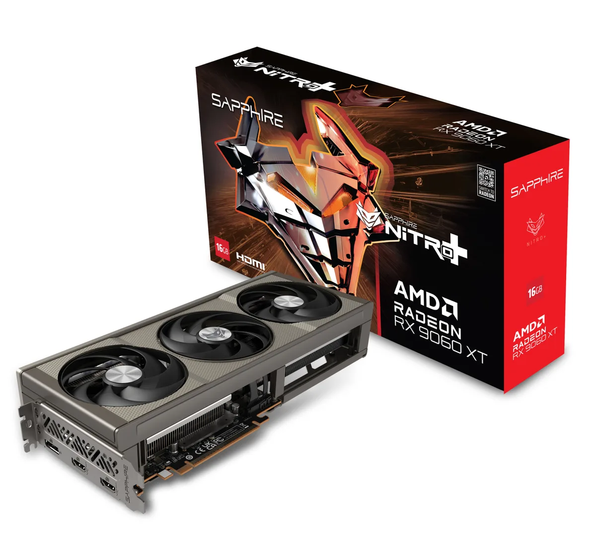 Відеокарта SAPPHIRE Radeon RX 9060 XT 16GB GDDR6 NITRO+ GAMING OC
