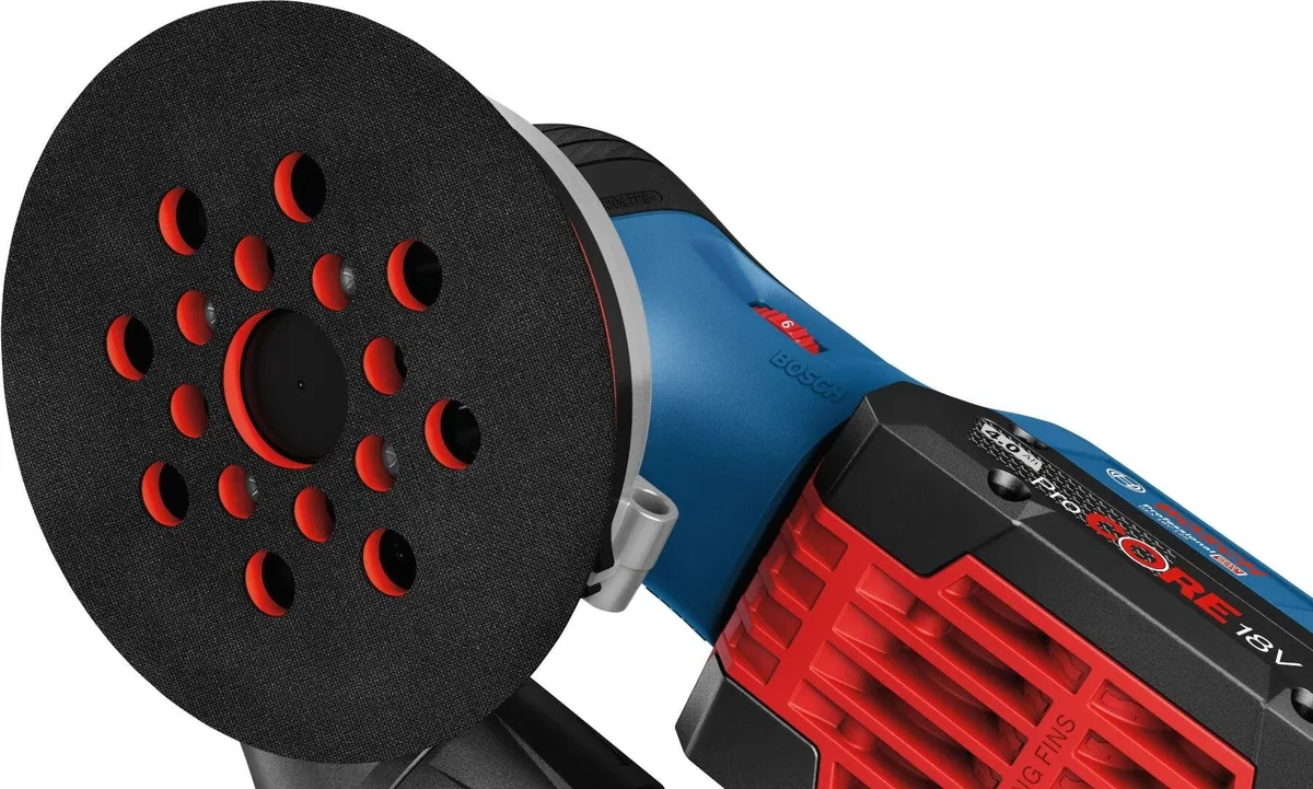 Шліфмашина ексцентрикова акумуляторна Bosch 125 мм 18 В для шліфування поверхонь бездротова легка 1.6 кг