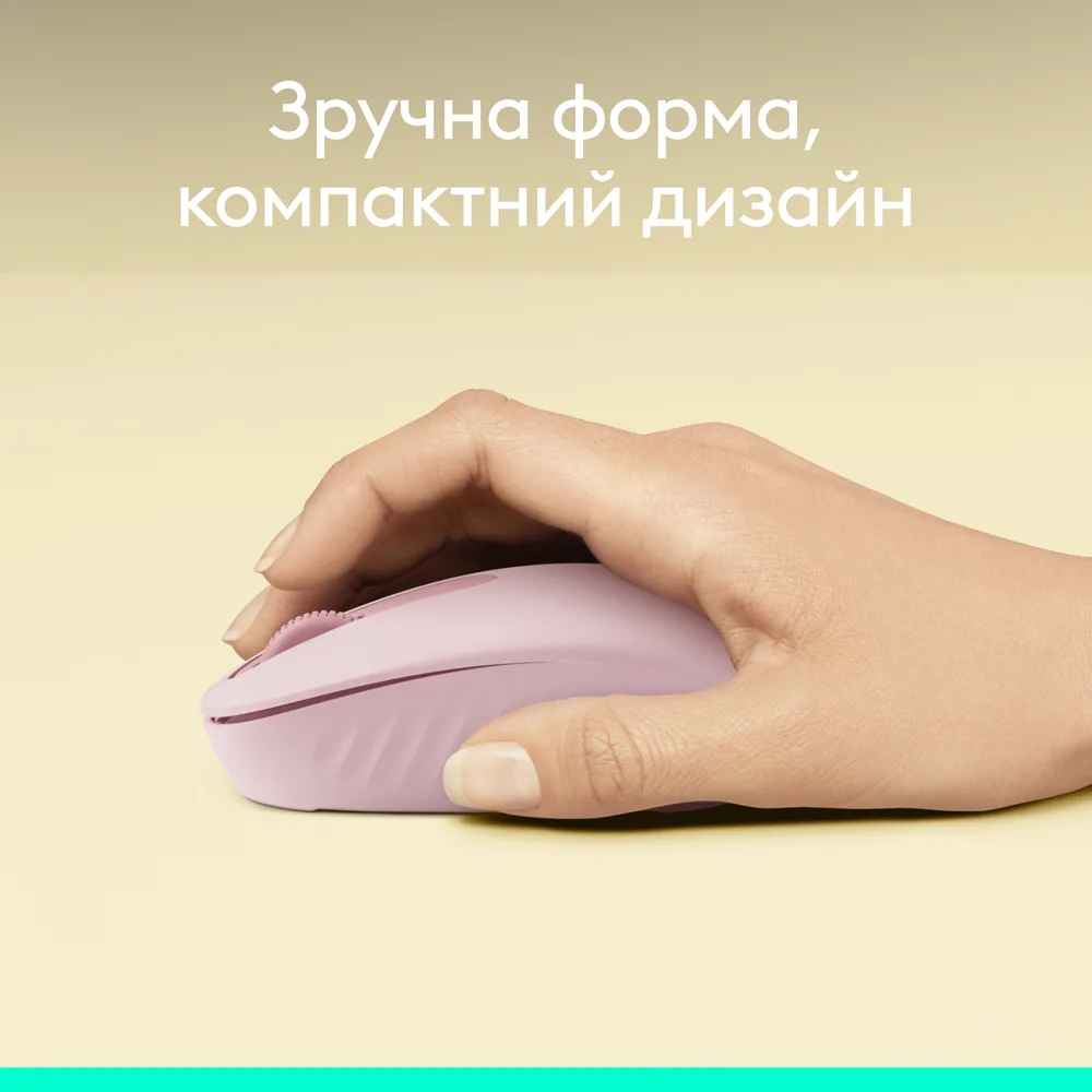 Миша Logitech Bluetooth маленька оптична 1000 dpi рожевий