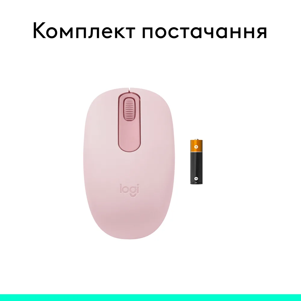 Миша Logitech Bluetooth маленька оптична 1000 dpi рожевий