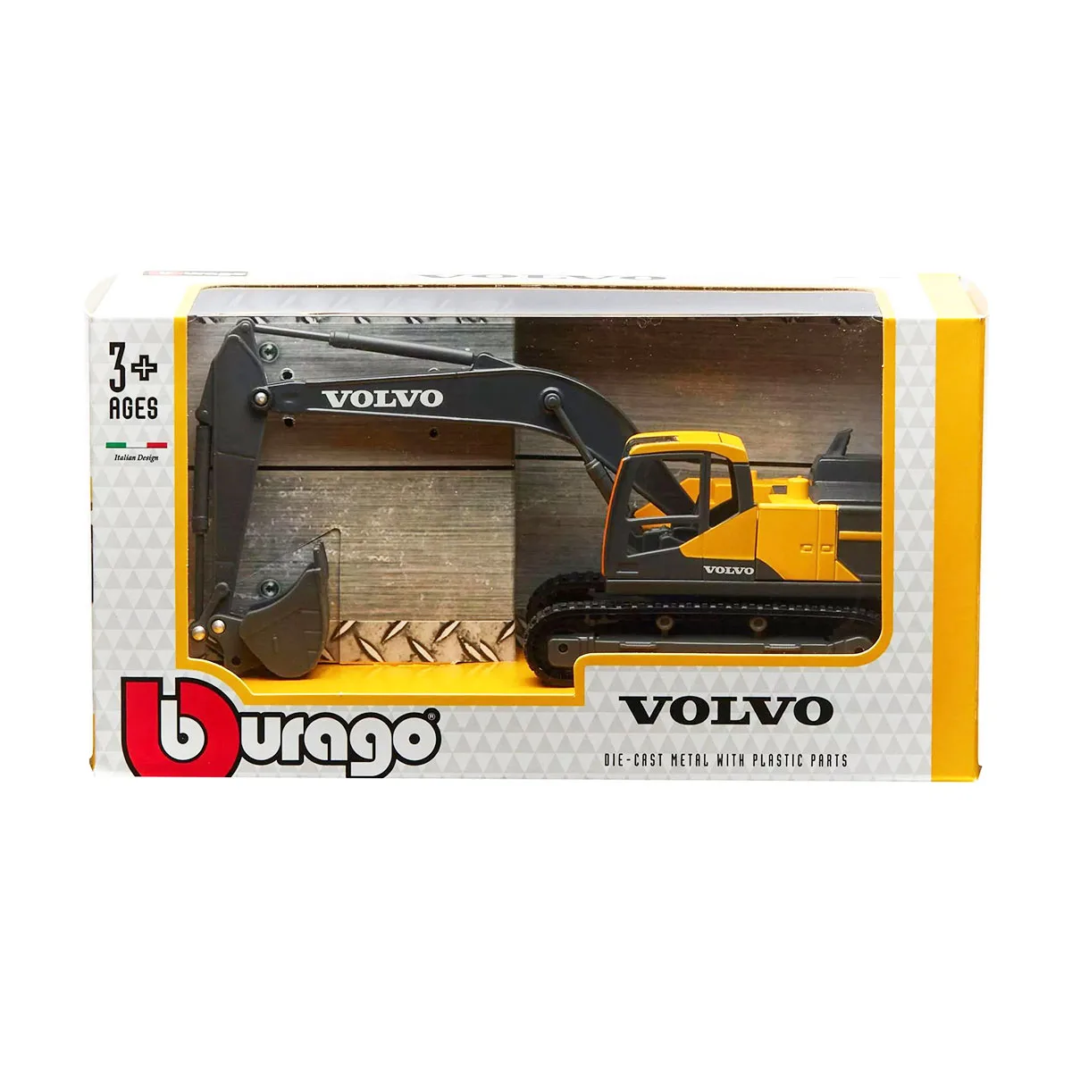 Автомодель Bburago метал 1:50 жовта чорна