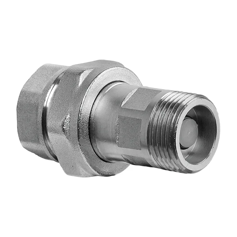 Згін американка KOER латунь 3/4" сталевий хромований