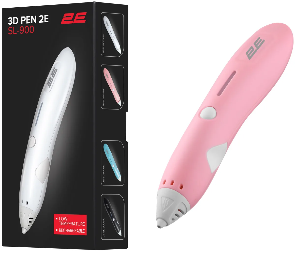 Ручка 3D 2E SL_900, PCL, Aкб 500mAh, рожевий