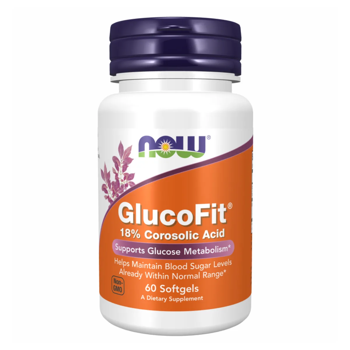 GlucoFit Now Foods харчова добавка 60 капсул для підтримки метаболізму глюкози.