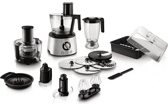 Кухонний комбайн Philips 1300 Вт пластик метал 43,6х28,9х25,4 см чорний нержавіюча сталь