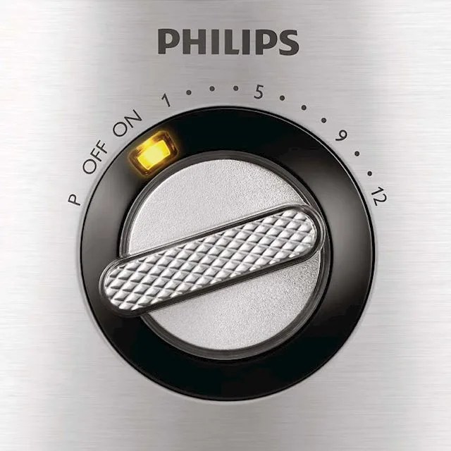 Кухонний комбайн Philips 1300 Вт пластик метал 43,6х28,9х25,4 см чорний нержавіюча сталь