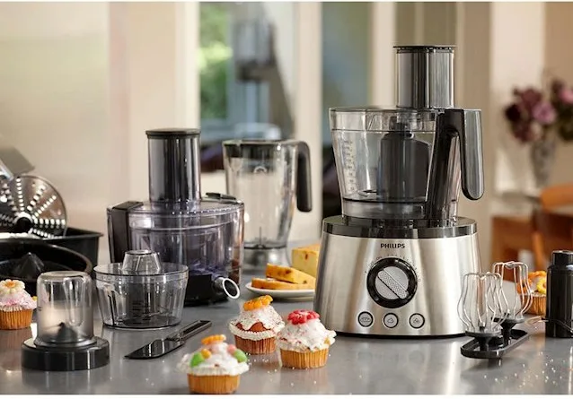 Кухонний комбайн Philips 1300 Вт пластик метал 43,6х28,9х25,4 см чорний нержавіюча сталь