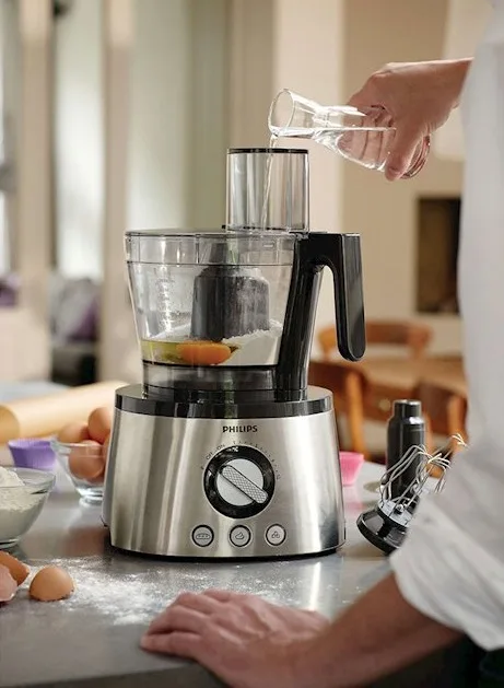 Кухонний комбайн Philips 1300 Вт пластик метал 43,6х28,9х25,4 см чорний нержавіюча сталь