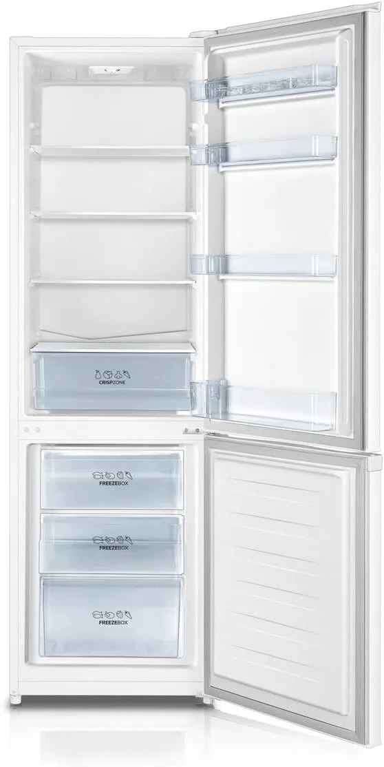 Холодильник Gorenje с нижней морозильной камерой, 180x55x56 см, 2 дверцы, объем холодильного отдела 198 л, морозильного 66 л, класс энергоэффективности A+, ST, Белый
