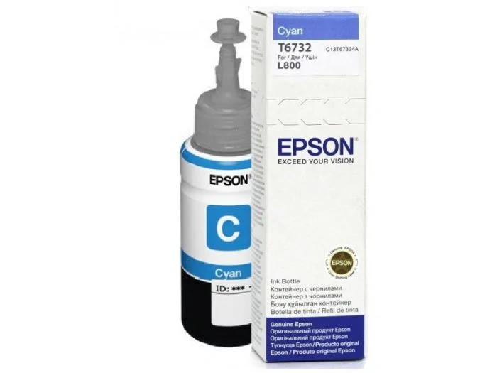 Контейнер з чорнилом Epson T6732 EcoTank L1800/L800/L800/L805/L810/L850 cyan