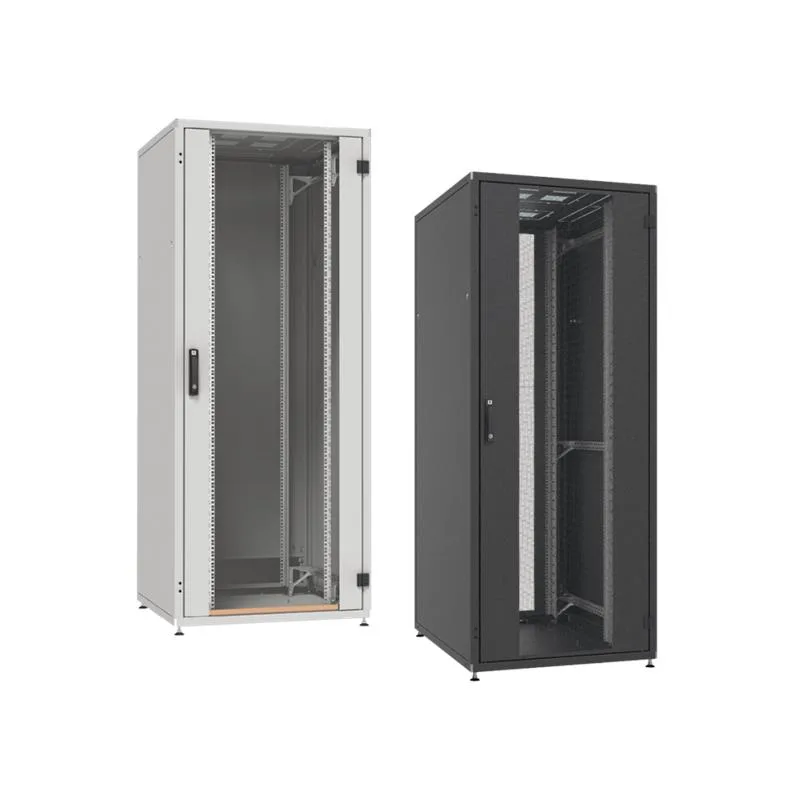 Шкаф ZPAS 19", 24U, SZB IT, передние стеклянные двери, 600x800 мм, максимальный вес 1000 кг, черный.