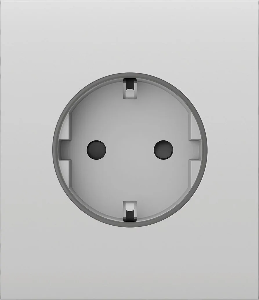 Центральна панель для вбудованої розетки Ajax CenterCover for Outlet Basic, білий