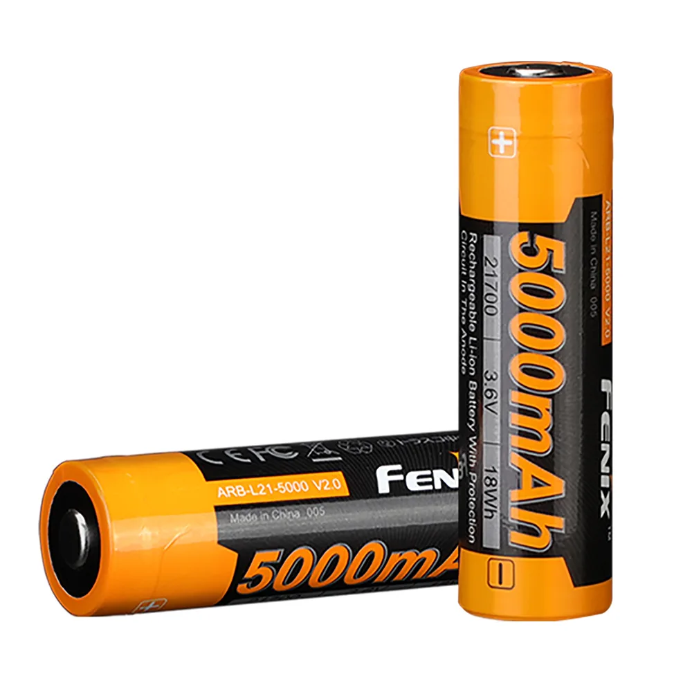 Аккумулятор Fenix 21700 сталь 21,5х76 мм 5000 мАч