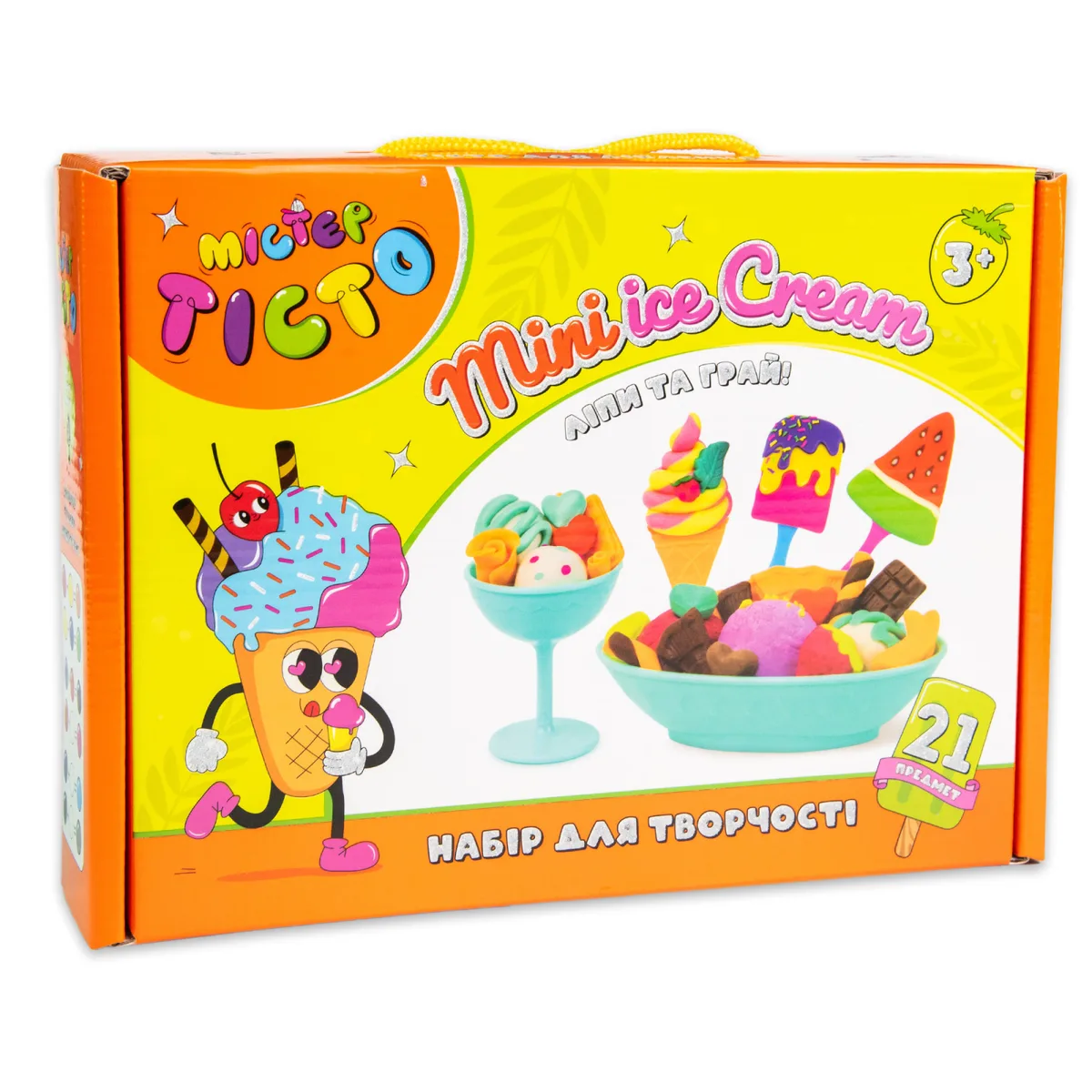 Набір для творчості Містер тісто Mini ice cream 24,4х17,7х5,2 см кольоровий пластик 451 г