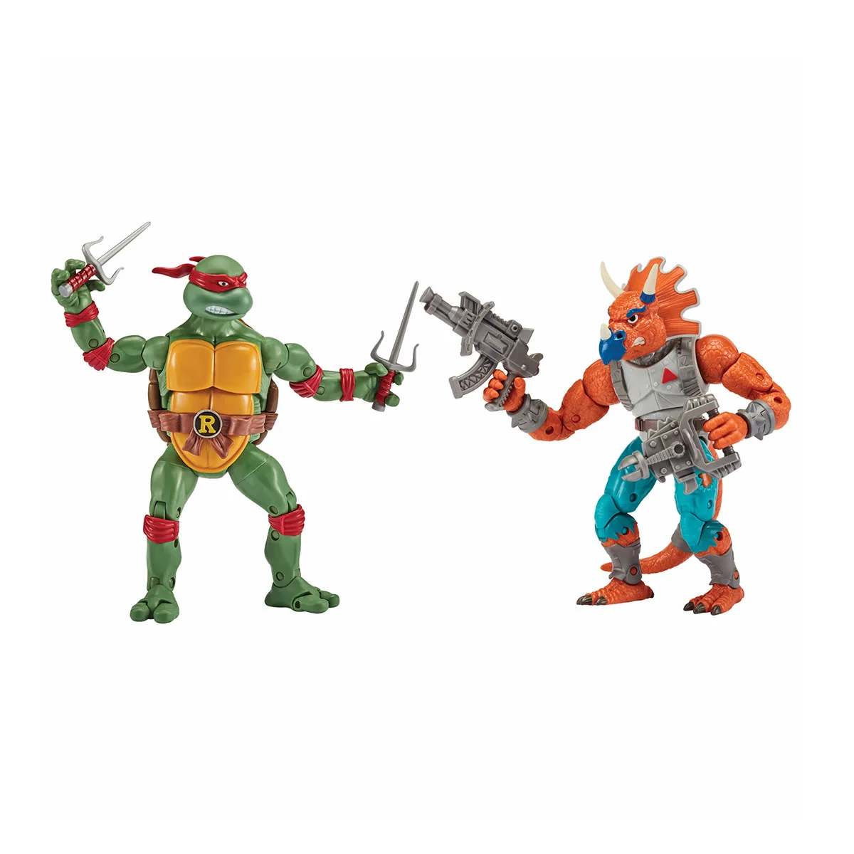 Набір фігурок TMNT Рафаель Трицератон 15 см полімерні матеріали