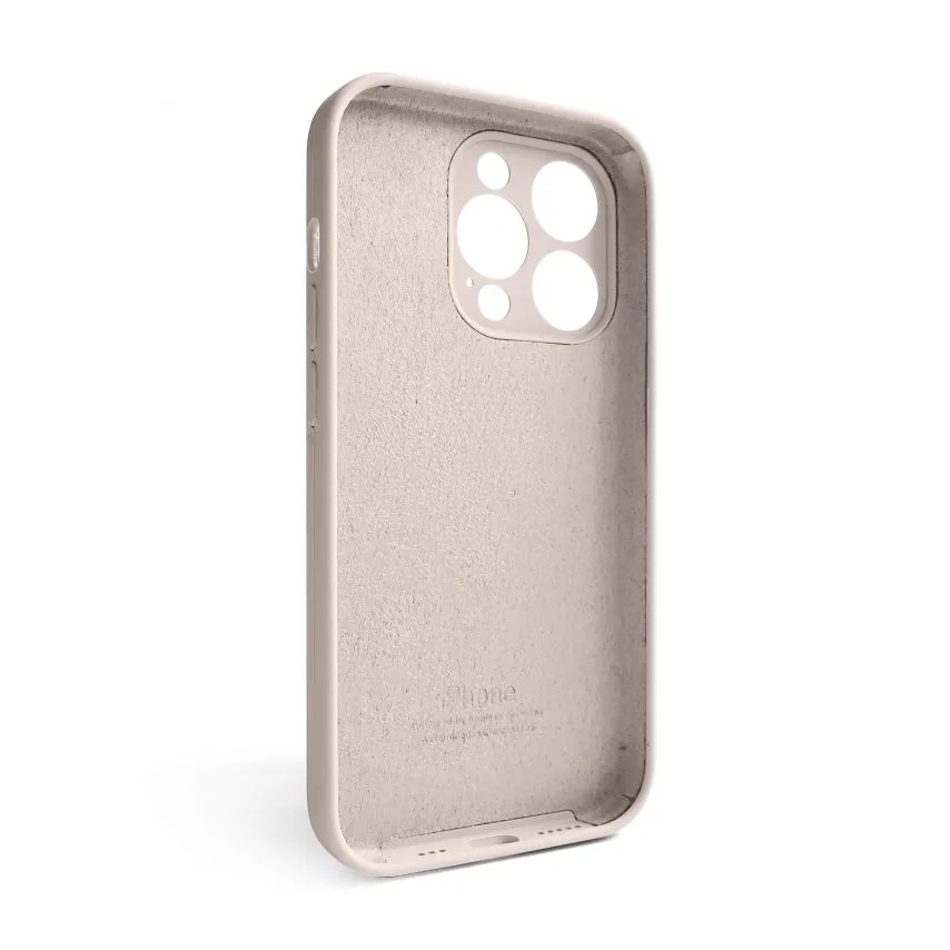 Чохол силіконовий для iPhone 15 Pro  закрита камера рожевий