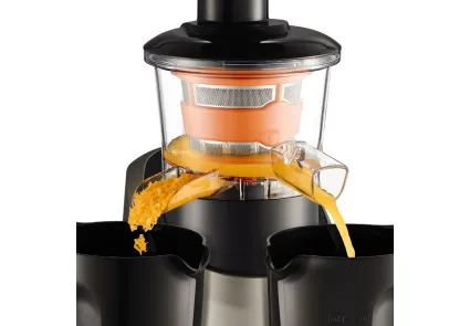 Соковыжималка Tefal шнековая 200Вт 0.8л пластик черно-серый