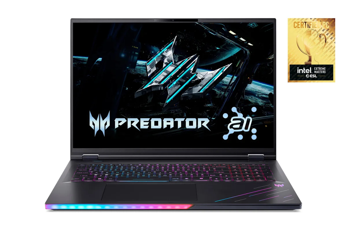 Ноутбук Acer игровой 18 IPS черный 64GB 2TB GeForce RTX 5080