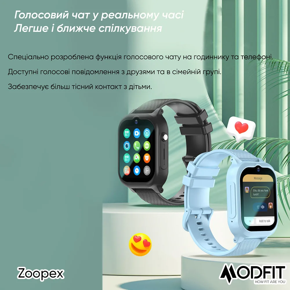Умные детские часы Modfit полимер 26 см голубые