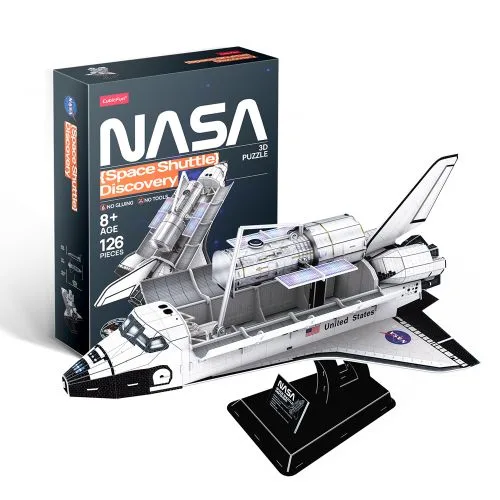 CubicFun Тривимірна головоломка-конструктор NASA Космічний шатл Дискавери 3D пазл для дітей та дорослих