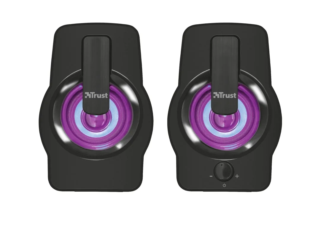 Акустическая система Trust Gemi 2.0, USB/AUX, RGB, черный