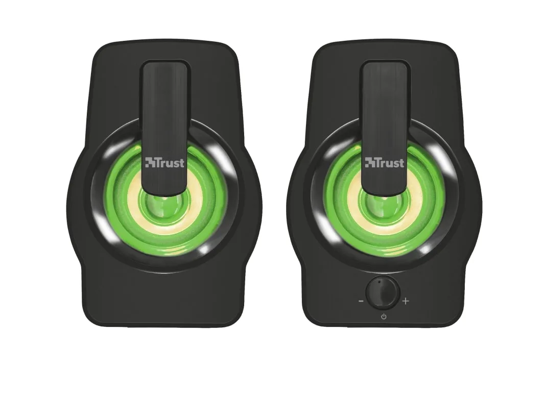 Акустическая система Trust Gemi 2.0, USB/AUX, RGB, черный