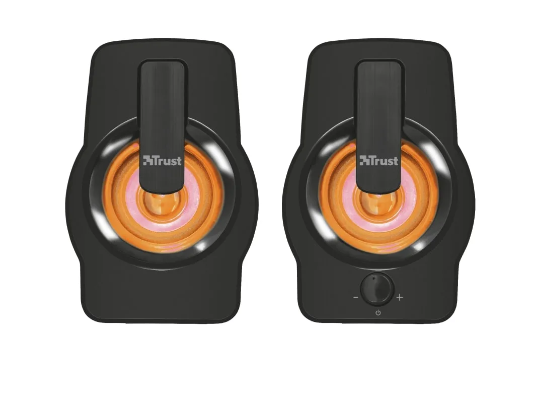 Акустическая система Trust Gemi 2.0, USB/AUX, RGB, черный