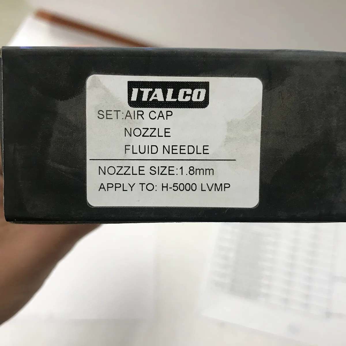 Форсунка Italco 1,8 мм LVMP змінна дюза для фарбопультів 1,8 мм