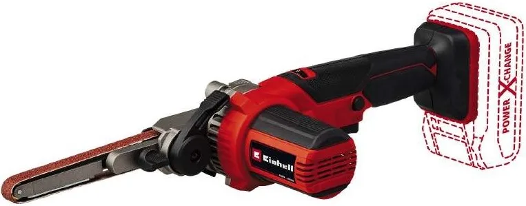 Акумуляторний стрічковий напилок Einhell TE-BF 18 Li - Solo PX 18В з двома насадками 9/13мм, швидкість 250-1700м/хв, довжина 457мм