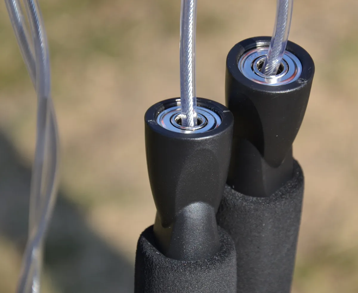 Скакалка швидкісна Active Point металевий трос 2,8 м чорна