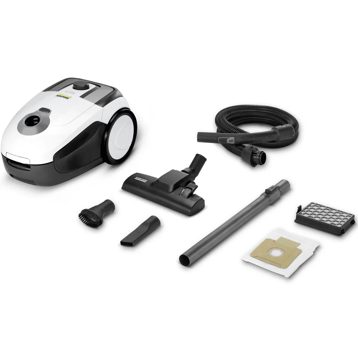 Пилосос Karcher мішковий VC 2.8, 700Вт, 2л, з фільтром НЕРА, білий.