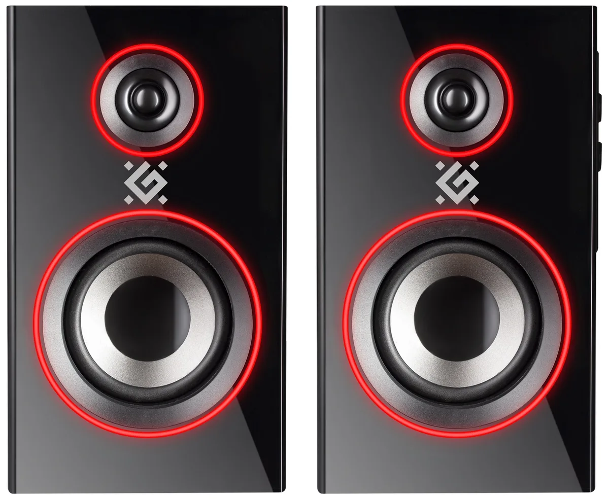 Акустика Defender Дерев'яна 130х200х230 мм Чорна Bluetooth 5.0 20 Вт
