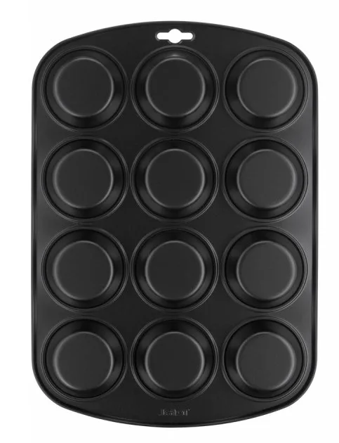 Форма для выпекания маффинов Tefal углеродная сталь 38х27 см серый на 12 шт