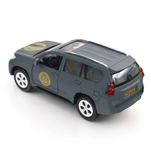 Металева машинка Шеврон Герой Toyota Prado інерційна іграшка.