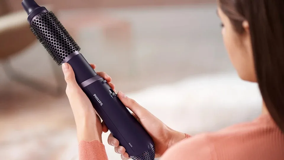 Фен-щітка Philips керамічна 38 мм фіолетова 800 Вт