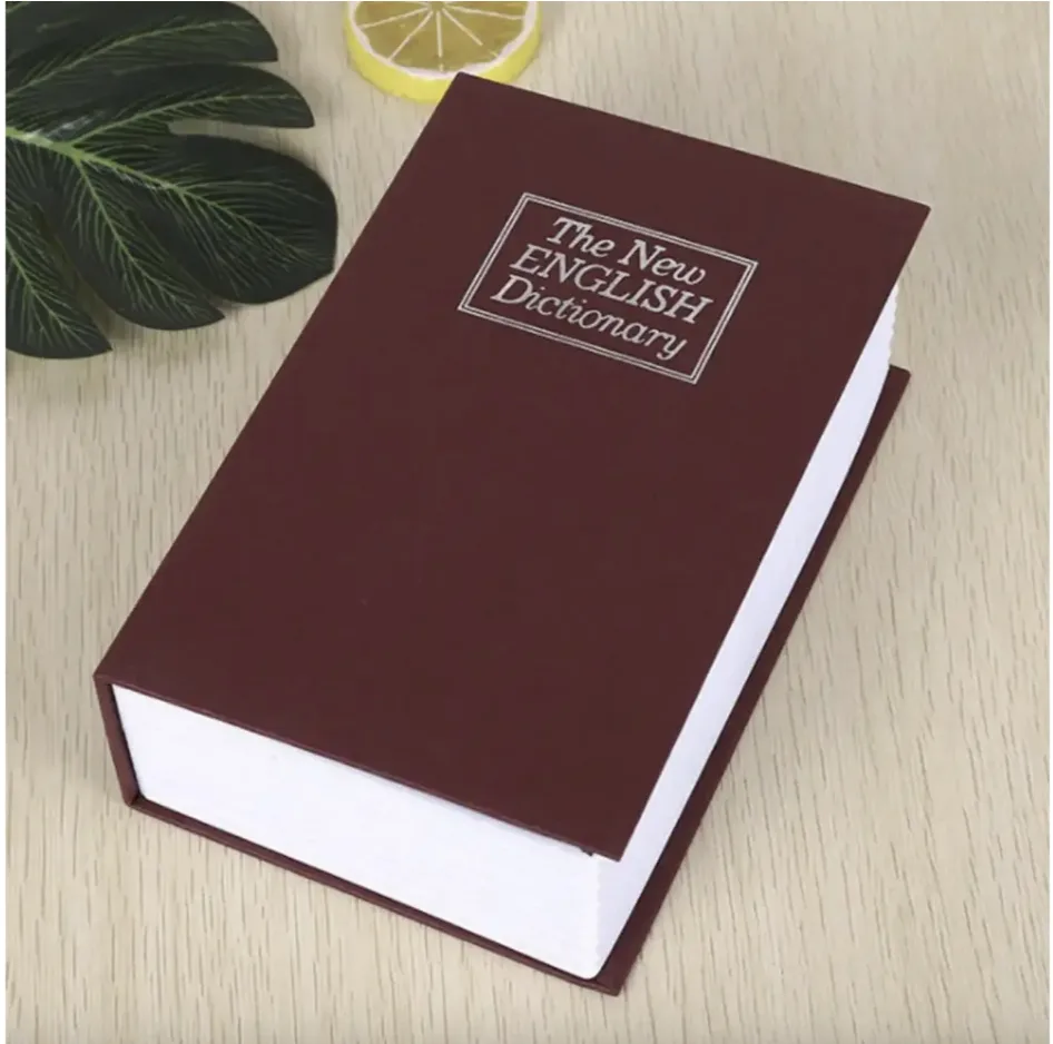 Книга-сейф щільний картон 24х15х5 см червона