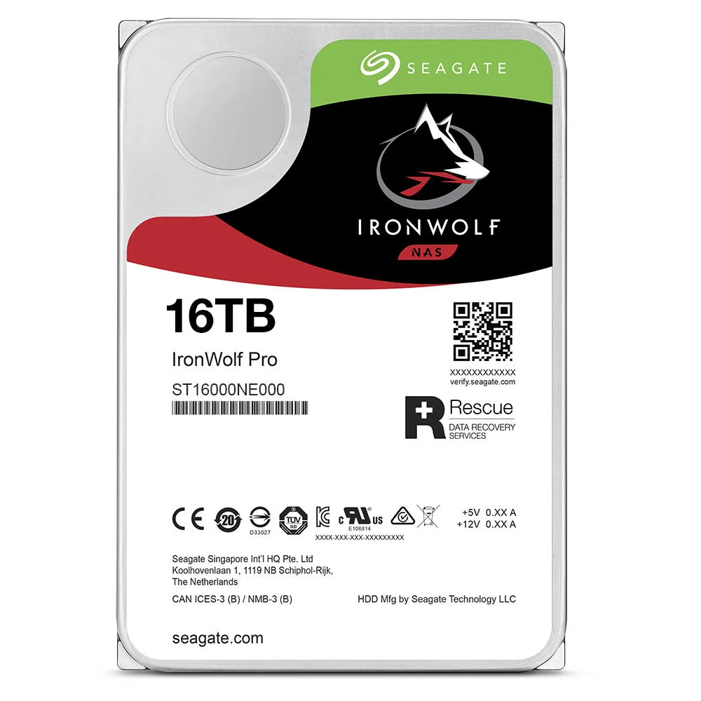 Жорсткий диск Seagate 16TB 3.5" SATA для NAS серверів