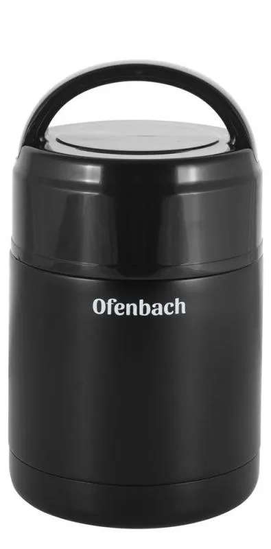 Термос Ofenbach з нержавіючої сталі 600 мл чорний