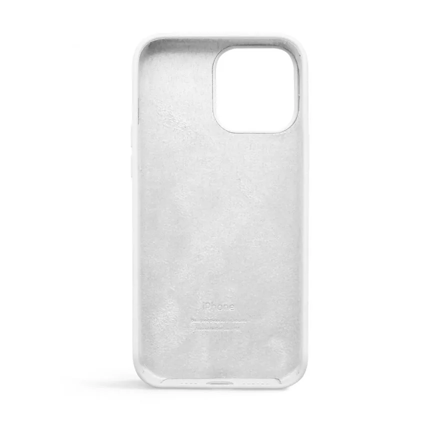 Силіконовий чохол для смартфона Apple iPhone 13 Pro Max  білий