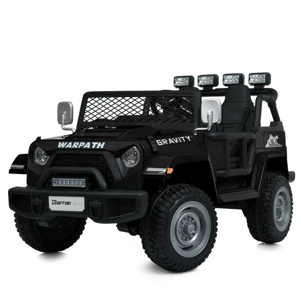 Дитячий електромобіль Bambi Racer екокожа джип 122 см кольоровий до 59 кг