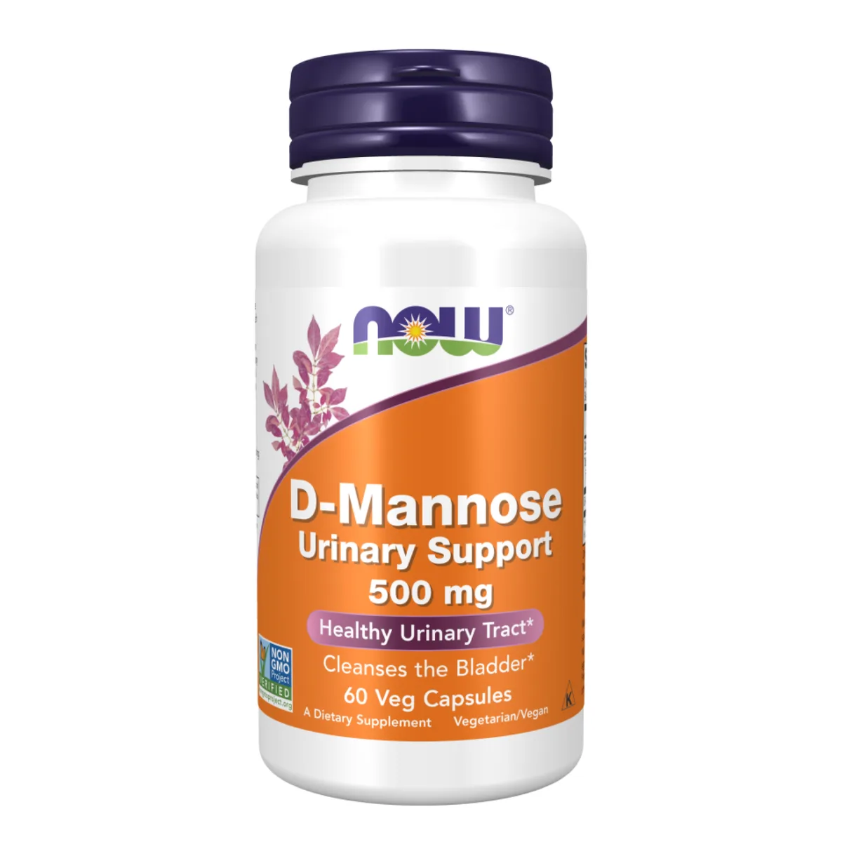 D-Mannose Urinary Support Now Foods вегетарианские капсулы 500 мг 60 шт