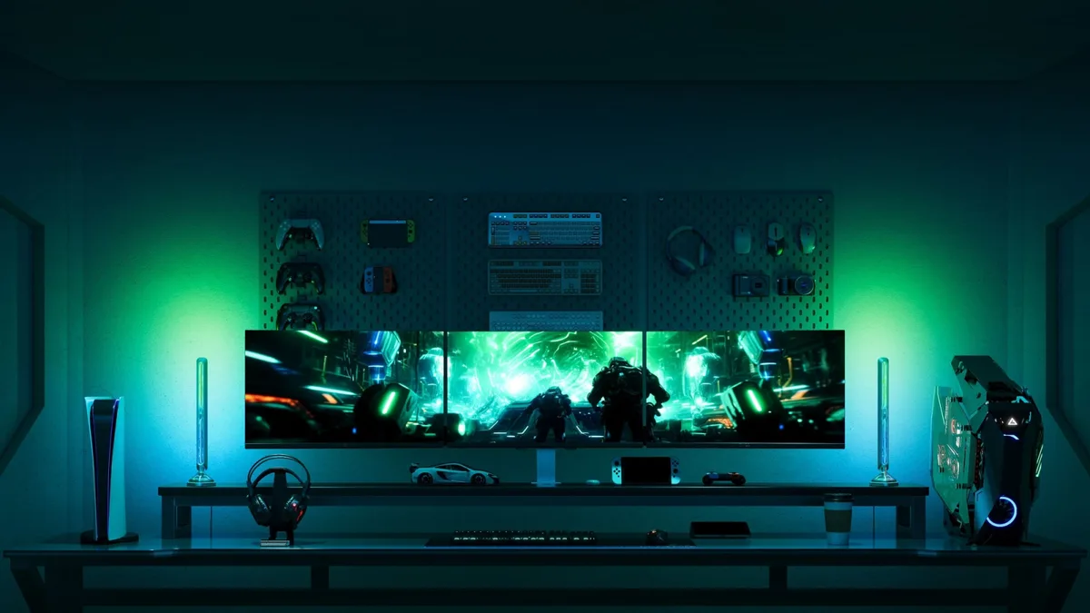 Набір адаптивного підсвічування Govee H6048 Govee Gaming Light Bars Pro, RGBIC, WI-FI/Bluetooth, чорний